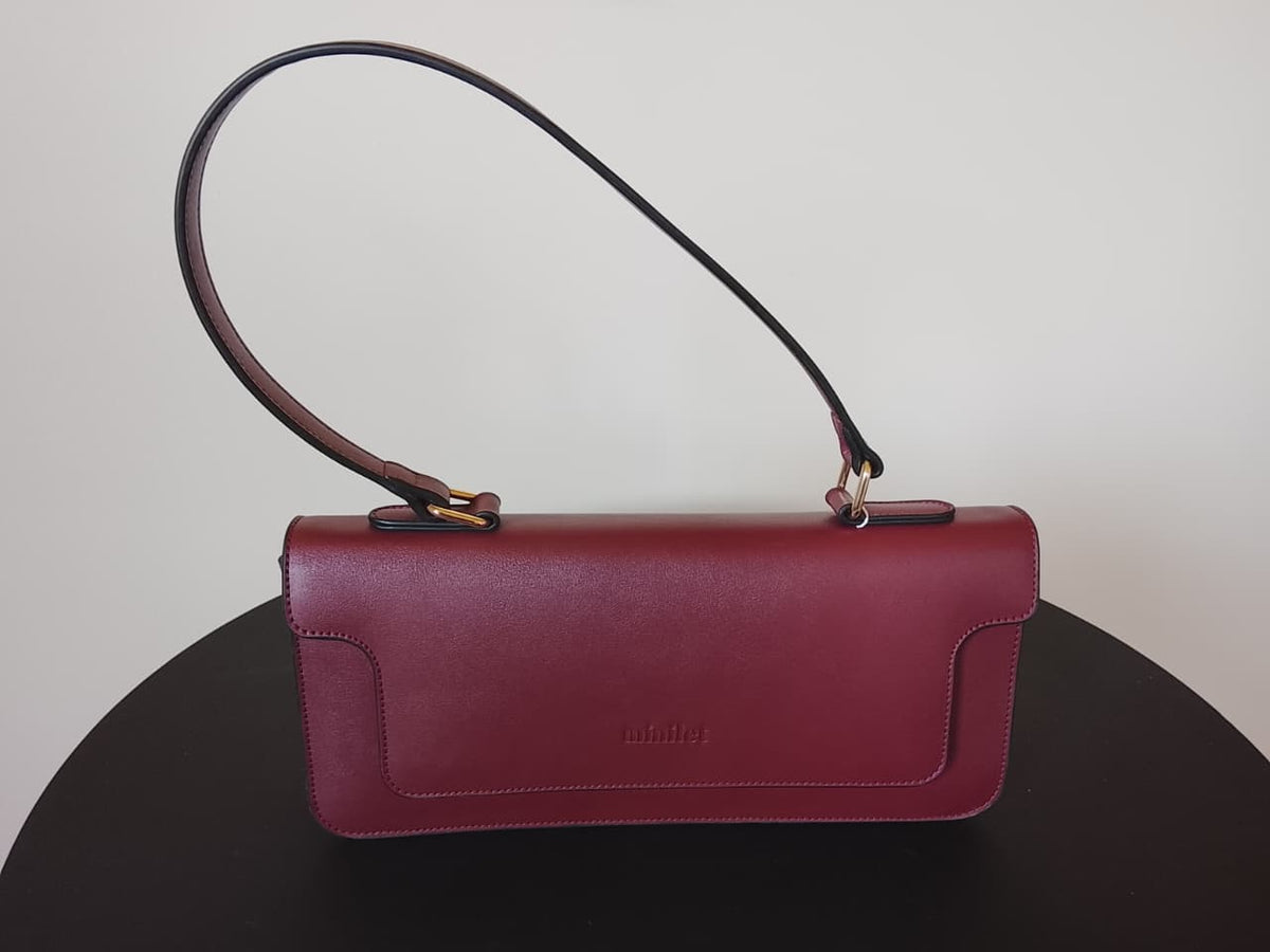 Burgundy | Shoulder Bag (Zero Waste 🌿)