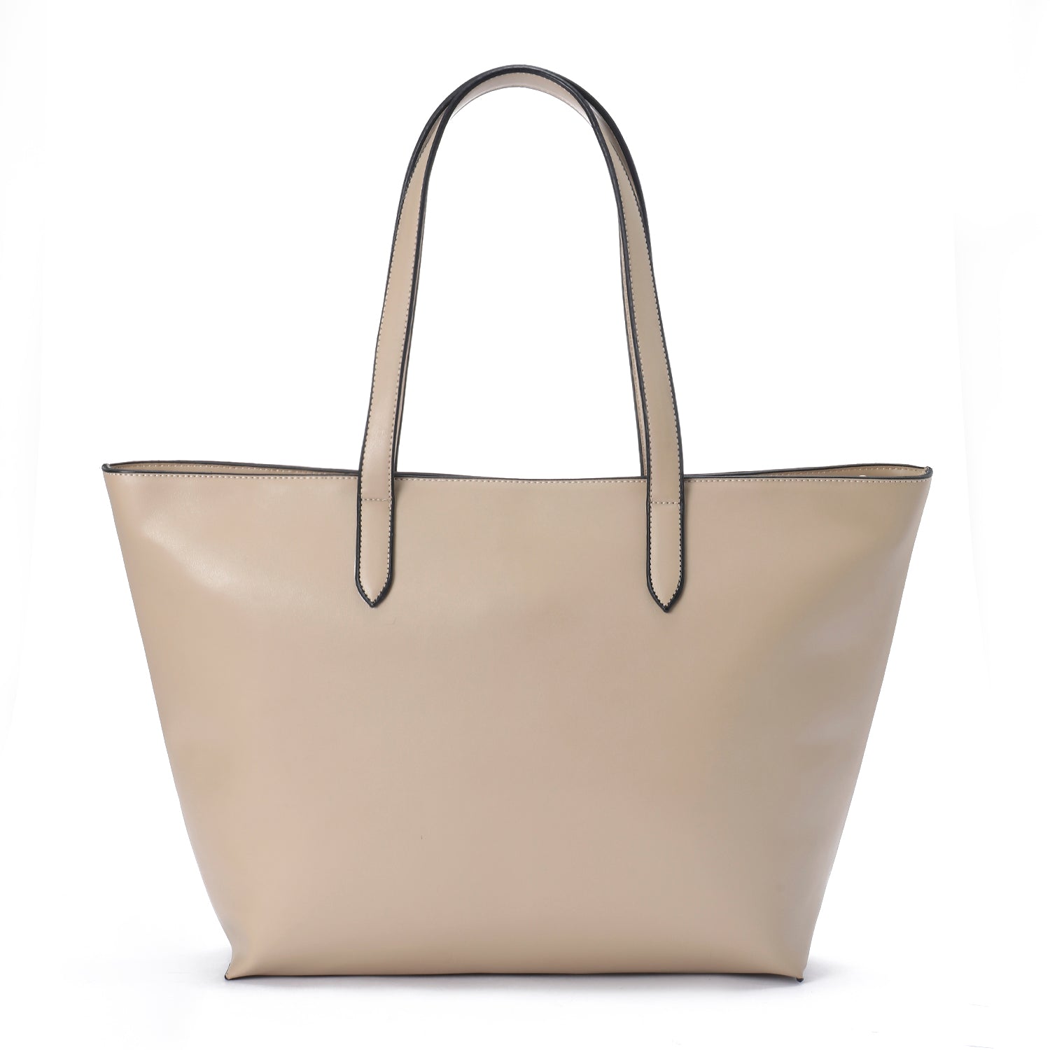 Beige | Zipper Classic Tote