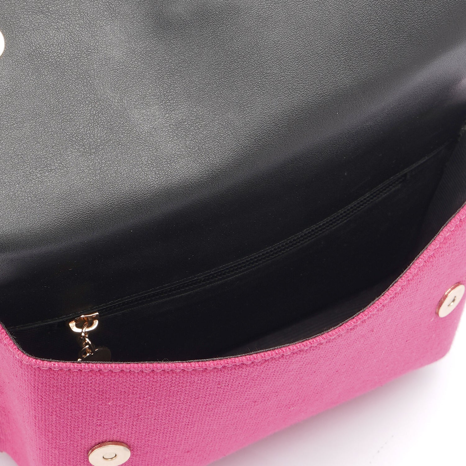 Fuschia | Leather x Canvas Belt Bag