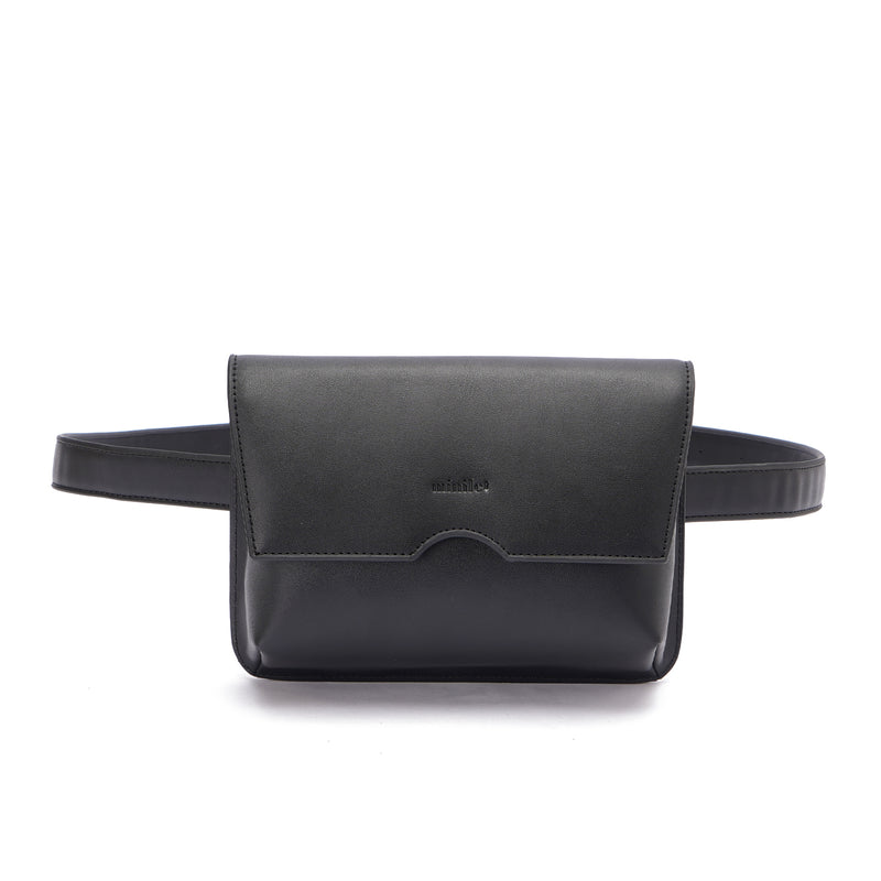 Black | Leather Belt Bag