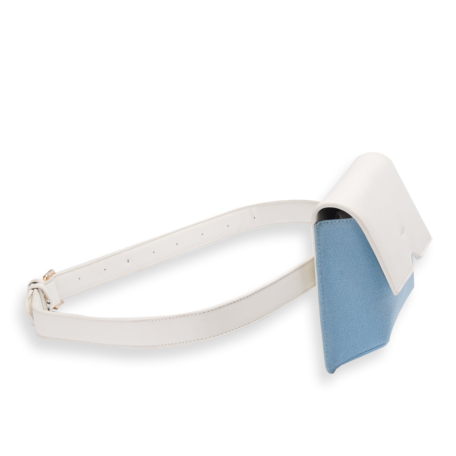 Baby Blue | Leather x Canvas Belt Bag