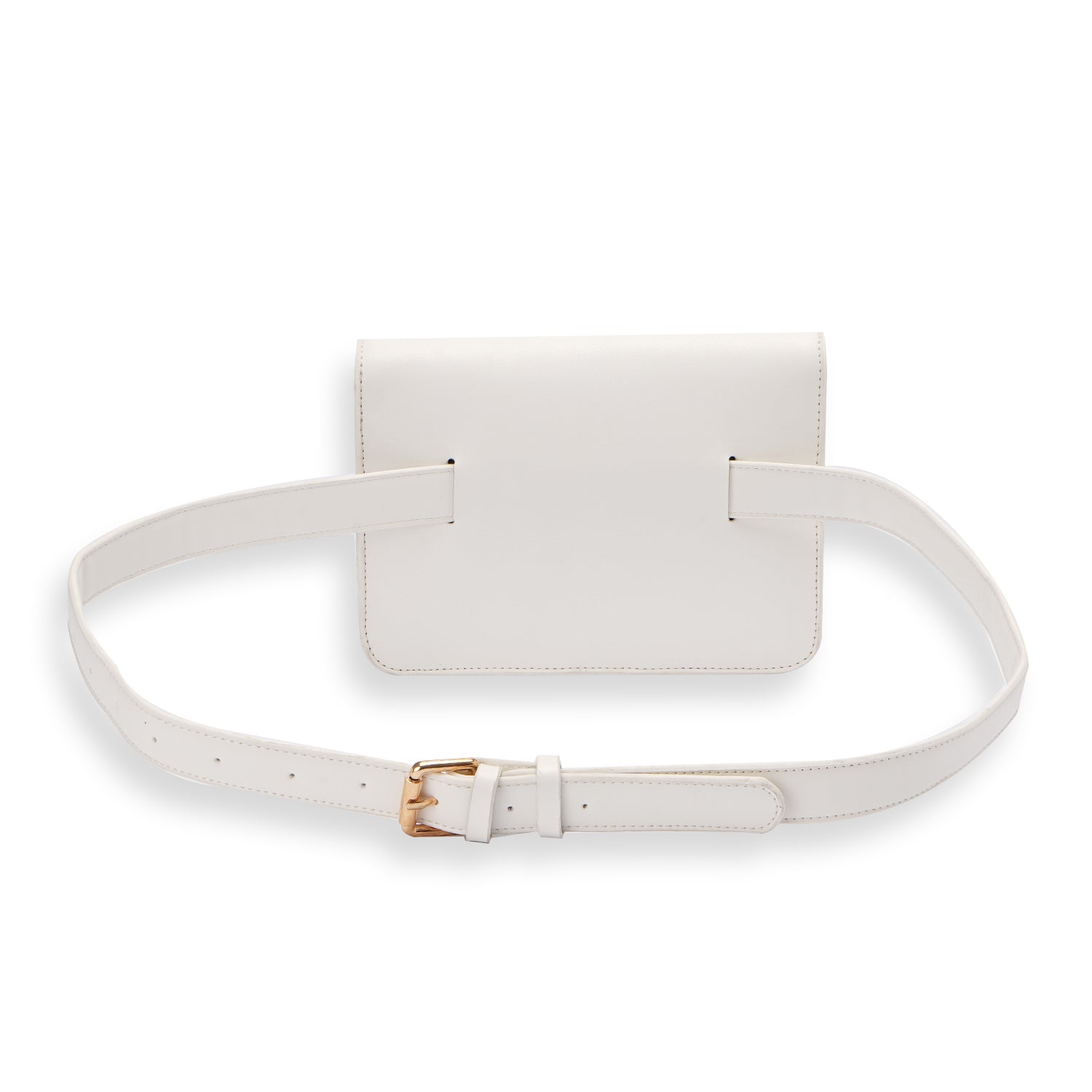 White | Leather Belt Bag