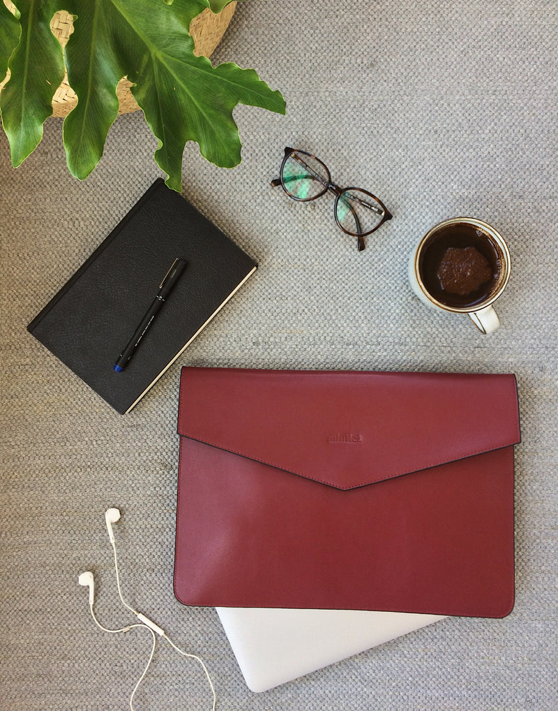 Burgundy | Envelope Laptop Sleeve